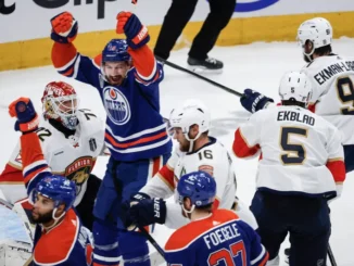 Oilers rout Panthers 8-1 in Game 4 to avoid being swept in the Stanley Cup Final