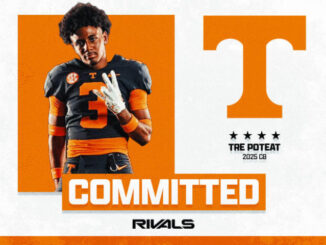 Breaking news : Tre Poteat, a three-star defensive back, commits to Tennessee.