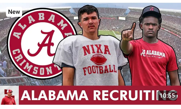 “5-Star WR Caleb Cunningham and 5-Star OT Jackson Cantwell Set Official Visits to Alabama