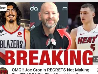 BREAKING: Joe Cronin REGRETS  not making the TRADE with the miami heat