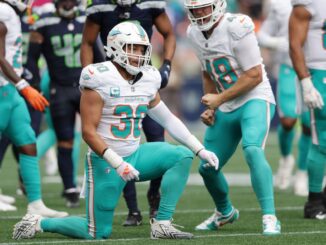 Dolphins player fined for uncalled illegal low block on Boye Mafe’s injured knee