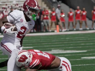 Alabama WR Ryan Williams Steps Up, Leading Tide to Victory Over Wisconsin