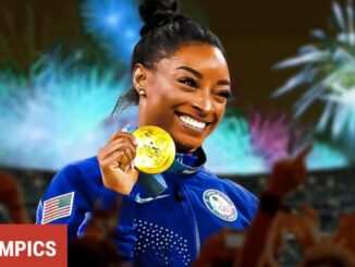 Simone Biles reacts to possibly losing gold due to scoring error