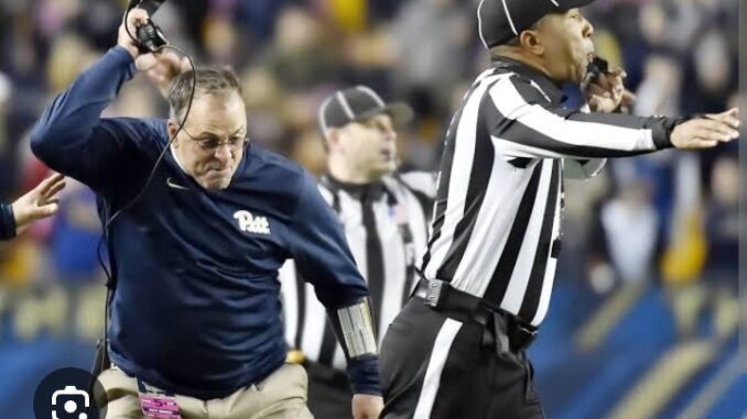 Pat Narduzzi fined for referee comments after Pittsburgh's win over West Virginia