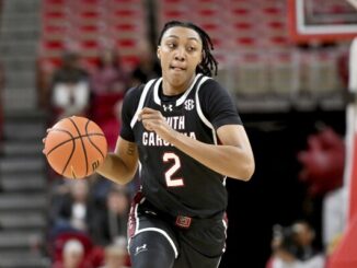 South Carolina’s Staley says Watkins remains suspended as her charges play out