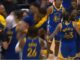 Steph Curry and Warriors go crazy after Waters III buzzer beater game winner vs Clippers