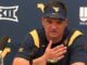 GOOD NEWS: HE IS BACK TO TAKE HIS PLACE  WEST VIRGINIA MOUNTAINEER HEAD COACH NEAL BROWN ANNOUNCE THE RETURN OF A STAR PLAYER…